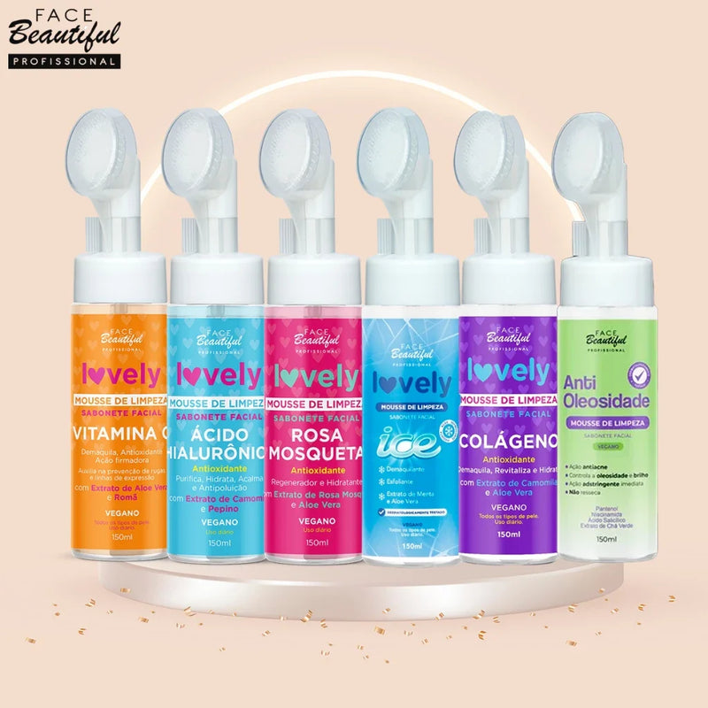 Kit Sabonete Mousse de Limpeza Facial Face Beautiful