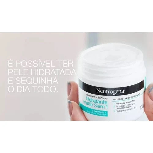 Creme Hidratante Facial Neutrogena Face Care Intensive Matte 3 em 1 100g