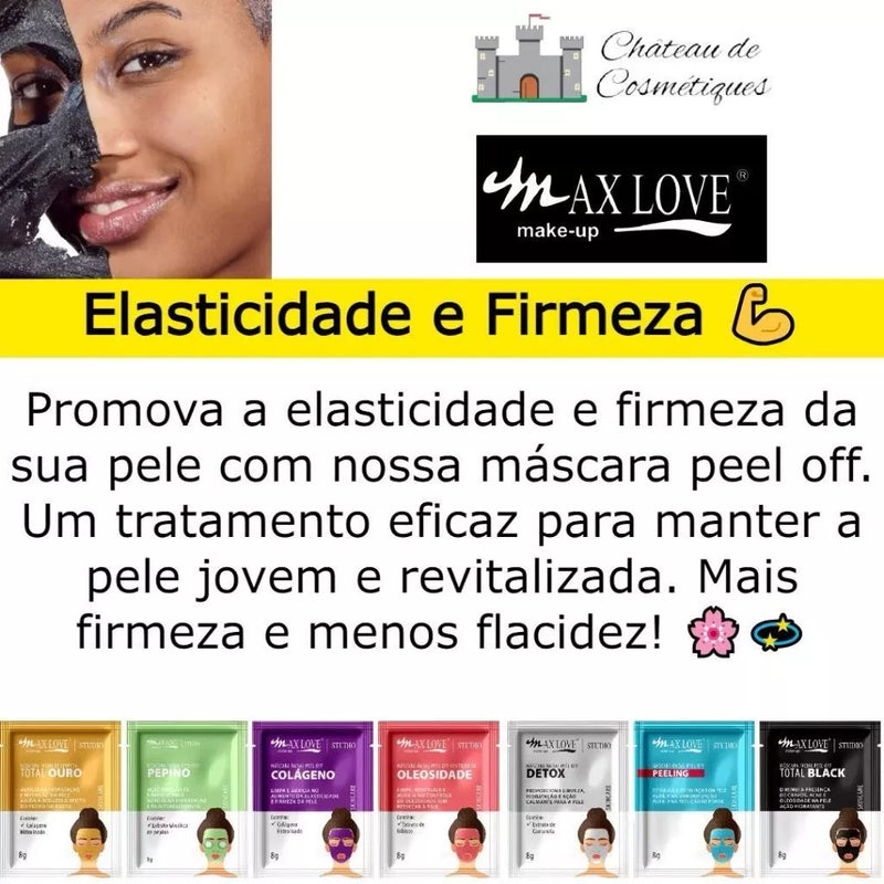 KIT 30 Máscara Facial Max Love Sachê Skin Care 8g