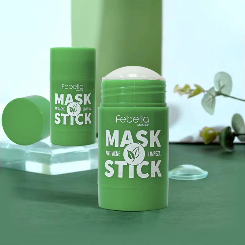 Máscara Chá Verde Remover de Cravos Anti-Acne Hidratante Beleza Pele Facial Clean Face Clareador Mask Stick FEBELLA BEST